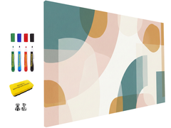 Magnetische Metalltafel – Trocken abwischbare Wandtafel und starke Magnet-Pinnwand für Büros, Zuhause und Klassenzimmer – Moderner und langlebiger Wand-Organizer: Gemalte Katze