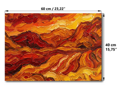 Concept Crystal ® Magnetic Metal Board – Dry-Erase Wall Board & Strong Magnet Bulletin Board for Offices, Homes & Classrooms – Modern & Durable Wall Organizer : Molten Pigment