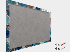 Lavagna Memo Magnetica Industriale Concept Crystal, Pannello in Metallo Cancellabile Resistente