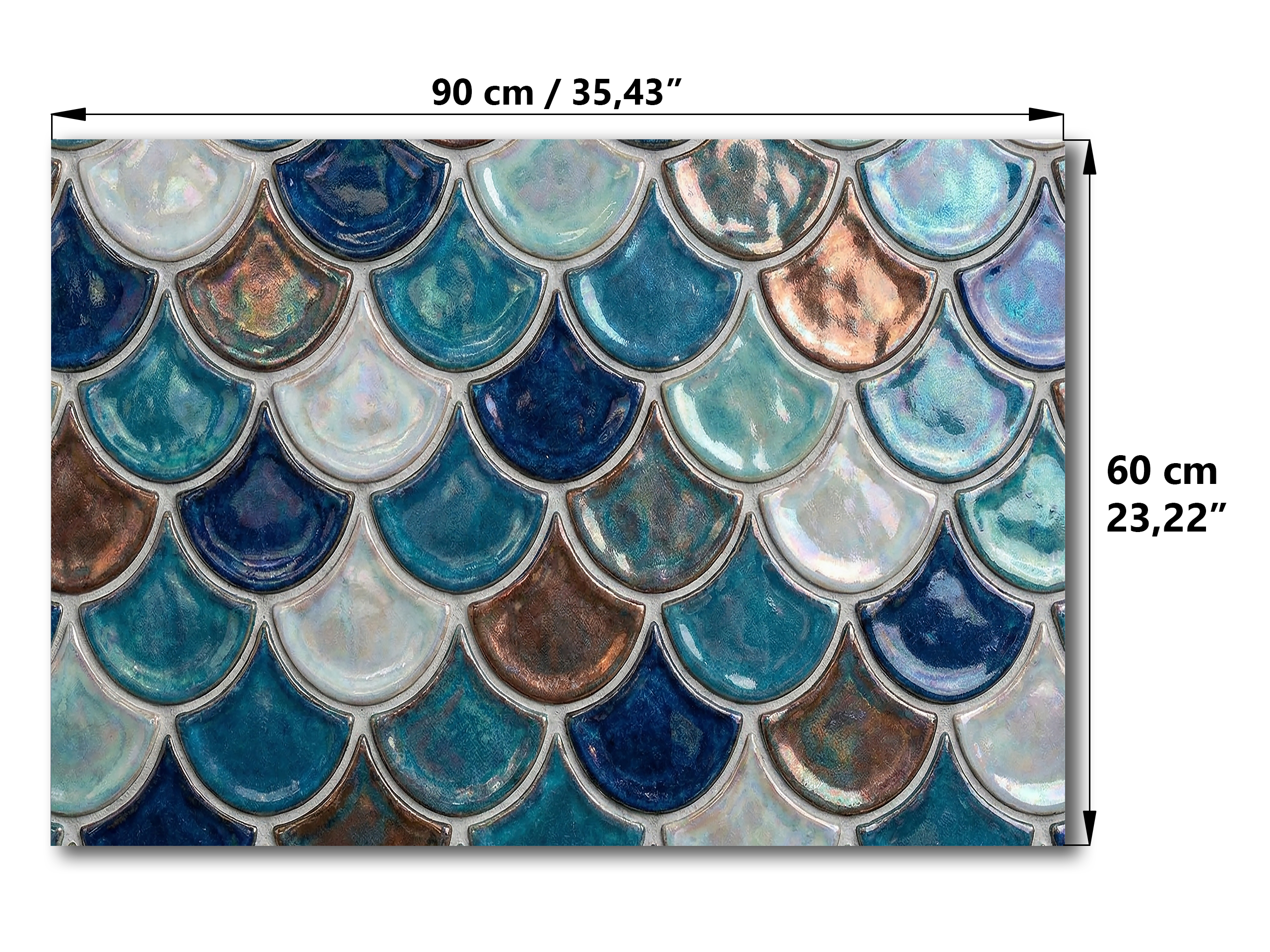 Lavagna Memo Magnetica Industriale Concept Crystal, Pannello in Metallo Cancellabile Resistente