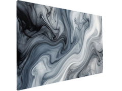 Concept Crystal ® Magnetic Metal Board – Dry-Erase Wall Board & Strong Magnet Bulletin Board for Offices, Homes & Classrooms – Modern & Durable Wall Organizer : Painted Smoke
