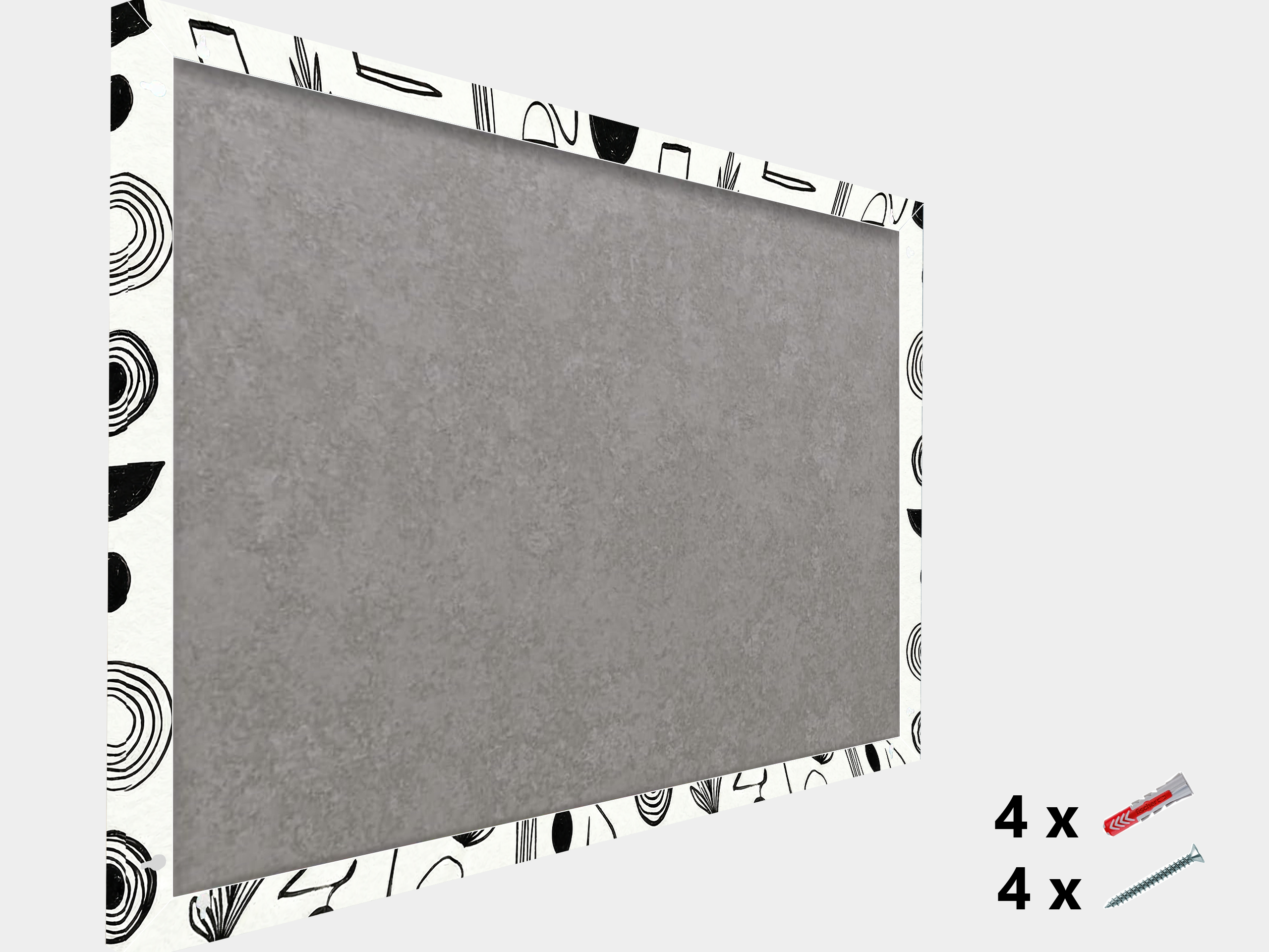 Concept Crystal ® Magnetic Metal Board – Dry-Erase Wall Board & Strong Magnet Bulletin Board for Offices, Homes & Classrooms – Modern & Durable Wall Organizer : Surreal Sketches
