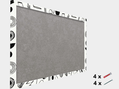 Concept Crystal ® Magnetic Metal Board – Dry-Erase Wall Board & Strong Magnet Bulletin Board for Offices, Homes & Classrooms – Modern & Durable Wall Organizer : Surreal Sketches