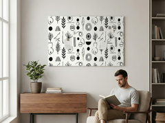 Concept Crystal ® Magnetic Metal Board – Dry-Erase Wall Board & Strong Magnet Bulletin Board for Offices, Homes & Classrooms – Modern & Durable Wall Organizer : Surreal Sketches