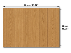 Concept Crystal ® Magnetic Metal Board – Dry-Erase Wall Board & Strong Magnet Bulletin Board for Offices, Homes & Classrooms – Modern & Durable Wall Organizer : Timber Columns