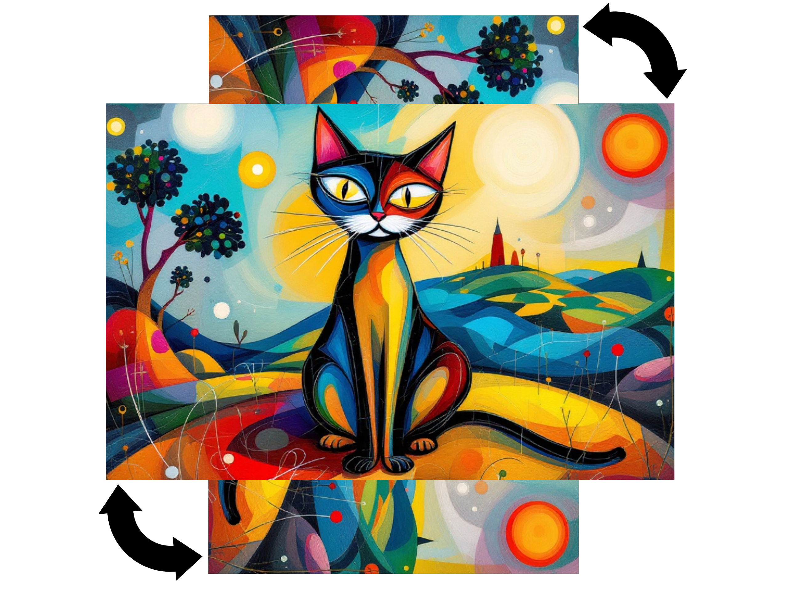 Magnetic metal board with either horizontal or vertical placement