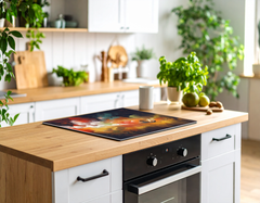 Induction Hob Cover Mat 60x52cm – 3mm Thick PVC Cooker Top Protector – Decorative Water?Resistant Hob Cover with Stylish Modern Designs for Induction & Electric Hobs: Sailing through the Dreams