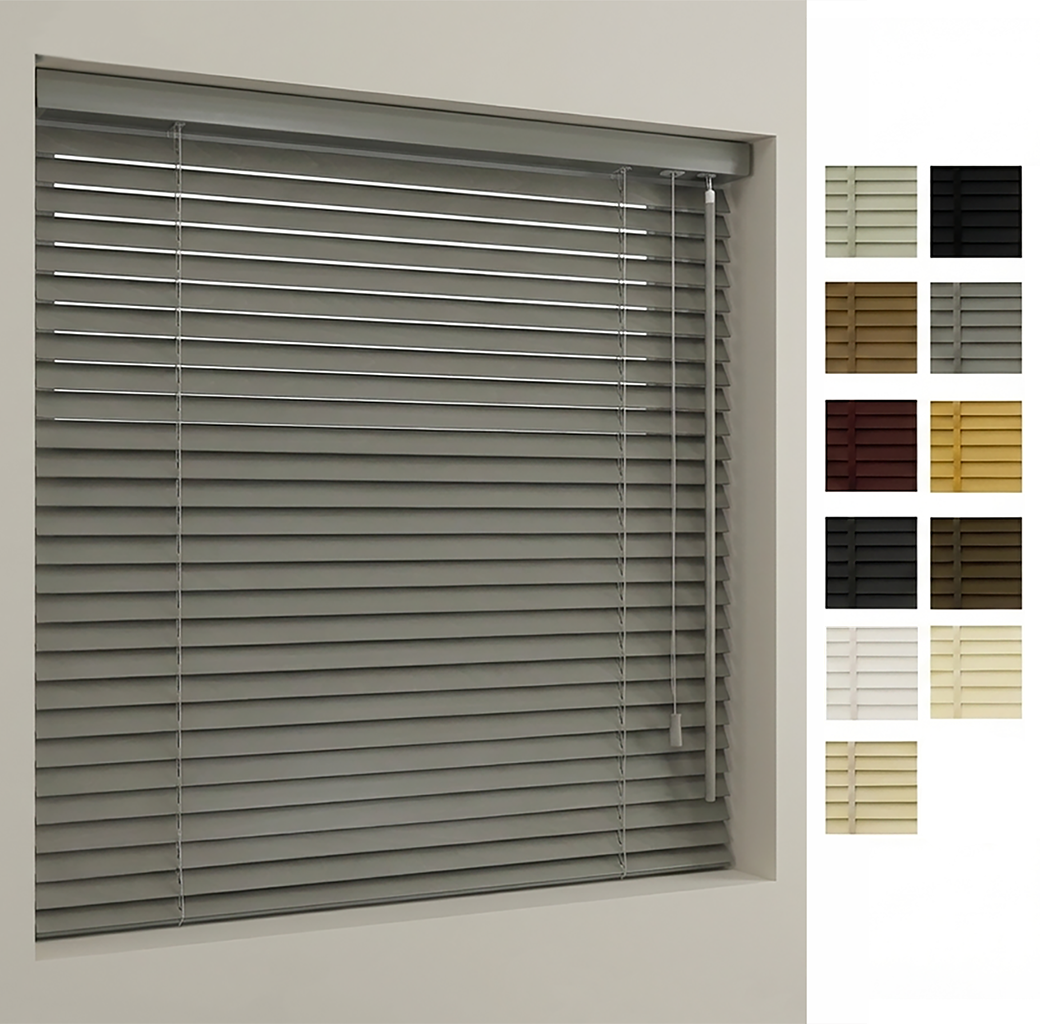 XXL 25mm Wooden Venetian Blinds – Recess Mount