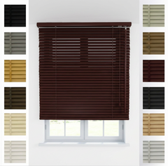 XXL 25mm Wooden Venetian Blinds – Ceiling Mount