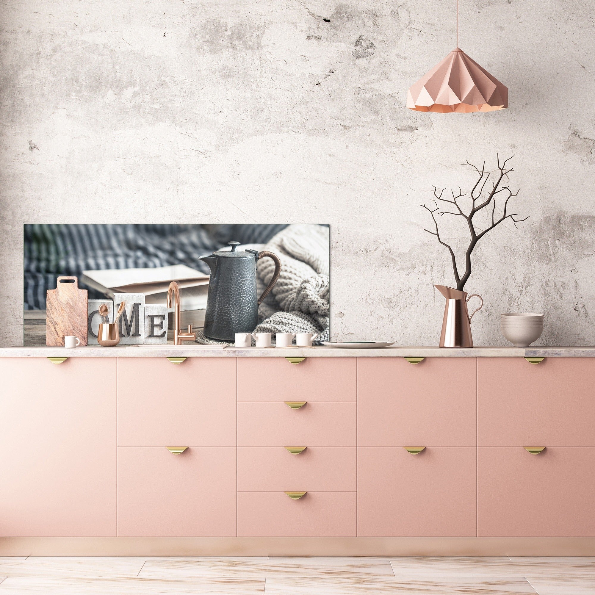 Wide format Wall panel - Design backsplash BBS34 w/wo magnetic properties : Miscellaneous series : Home