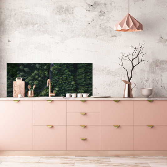 Wide format Wall panel - Design backsplash BBS34 w/wo magnetic properties : Miscellaneous series : Forest road