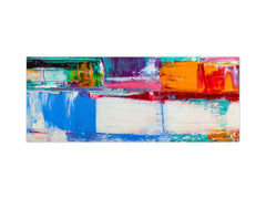 Contemporary glass kitchen panel - Wide format wall backsplash BBS30 w/wo magnetic properties : Art. Series : Abstract art background 5