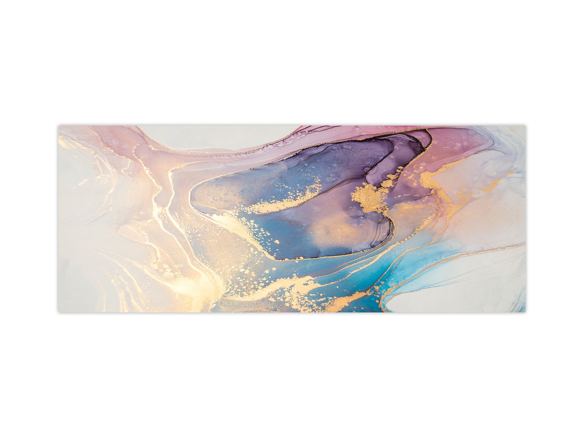 Contemporary glass kitchen panel - Wide format wall backsplash BBS30 w/wo magnetic properties : Art. Series : Liquid colours 1