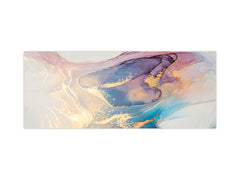 Contemporary glass kitchen panel - Wide format wall backsplash BBS30 w/wo magnetic properties : Art. Series : Liquid colours 1