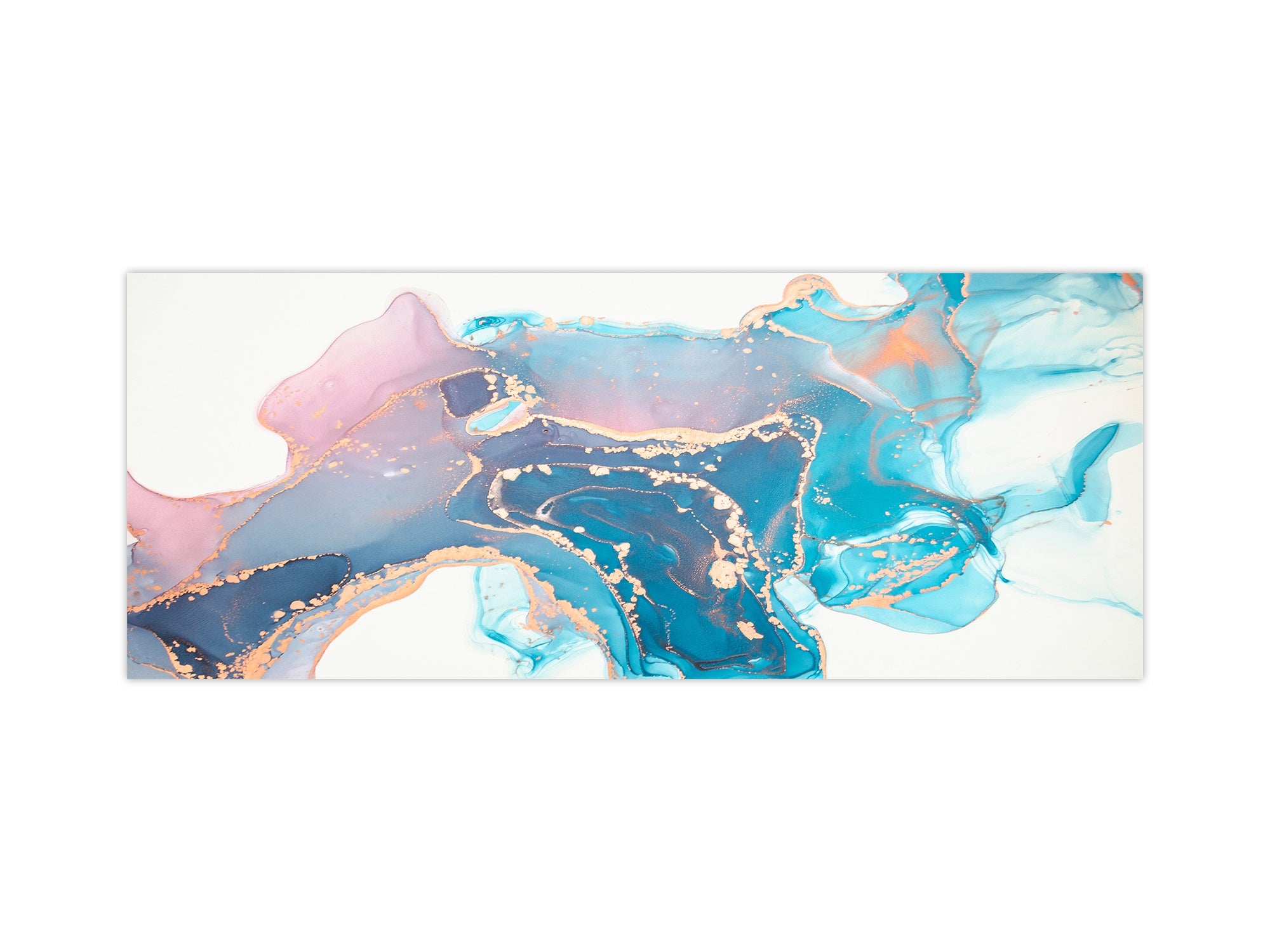 Contemporary glass kitchen panel - Wide format wall backsplash BBS30 w/wo magnetic properties : Art. Series : Liquid colours 2