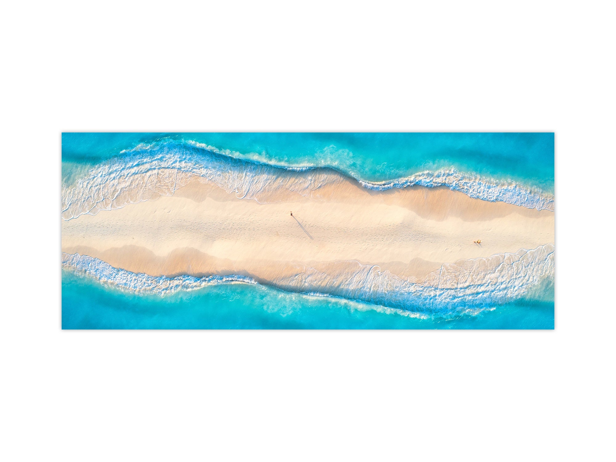 Contemporary glass kitchen panel - Wide format wall backsplash BBS30 w/wo magnetic properties : Art. Series : Beaches of Zanzibar