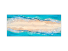 Contemporary glass kitchen panel - Wide format wall backsplash BBS30 w/wo magnetic properties : Art. Series : Beaches of Zanzibar