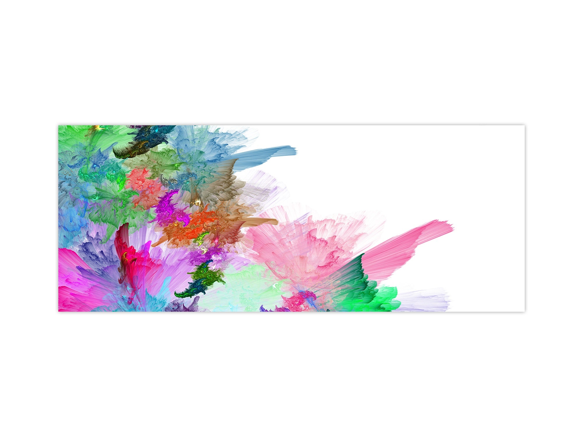 Stylish glass backsplash - Photo glass upstand BBS31 w/wo magnetic properties : Textures series : Colourful background