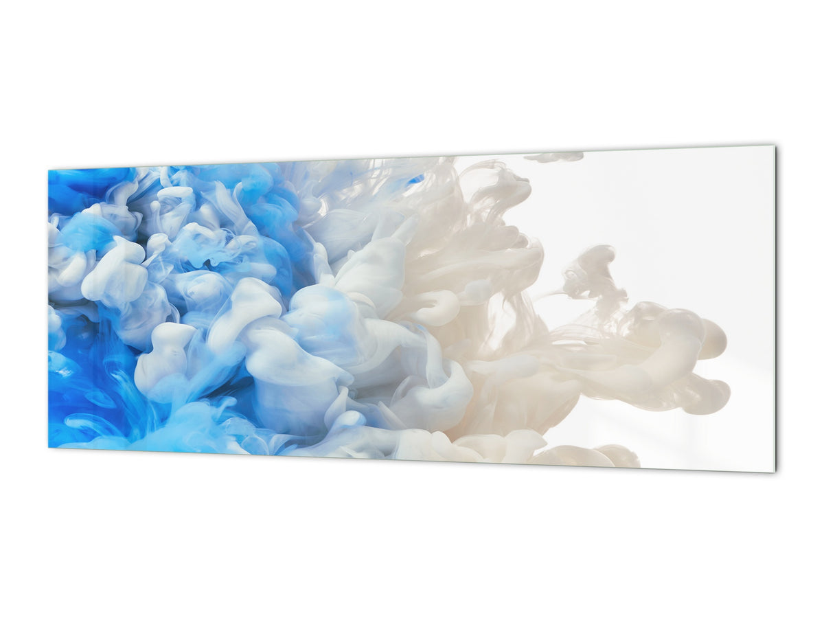 Contemporary glass kitchen panel - Wide format wall backsplash BBS30 w/wo magnetic properties : Art. Series : Paint explosion