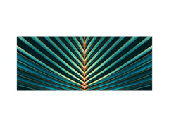 Design glass backsplash - Tempered Glass BBS29 splashback w/wo magnetic properties : Nature Series : Palm leaf