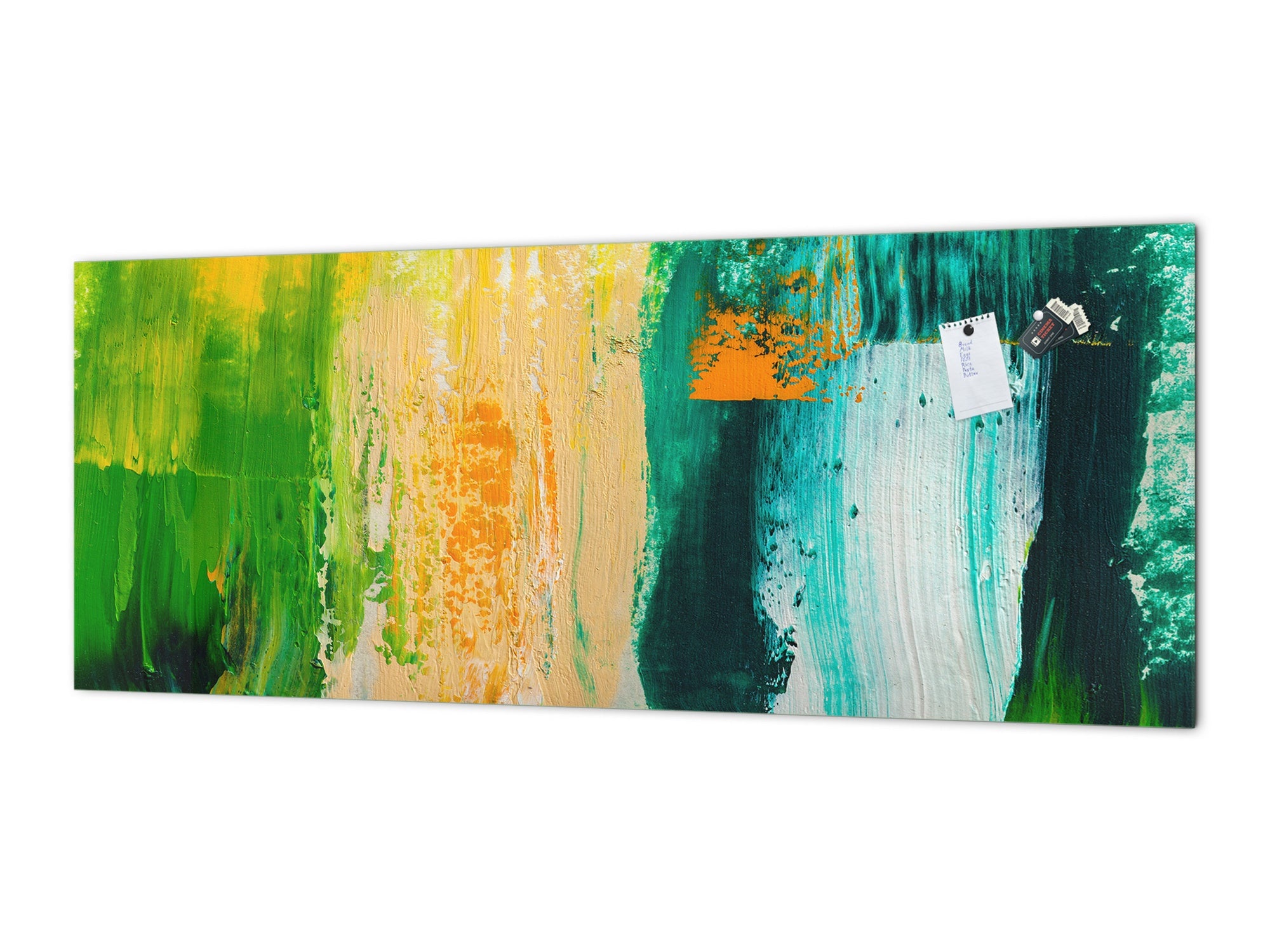 Contemporary glass kitchen panel - Wide format wall backsplash BBS30 w/wo magnetic properties : Art. Series : Abstract art background 4