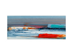 Contemporary glass kitchen panel - Wide format wall backsplash BBS30 w/wo magnetic properties : Art. Series : Abstract art oil painting