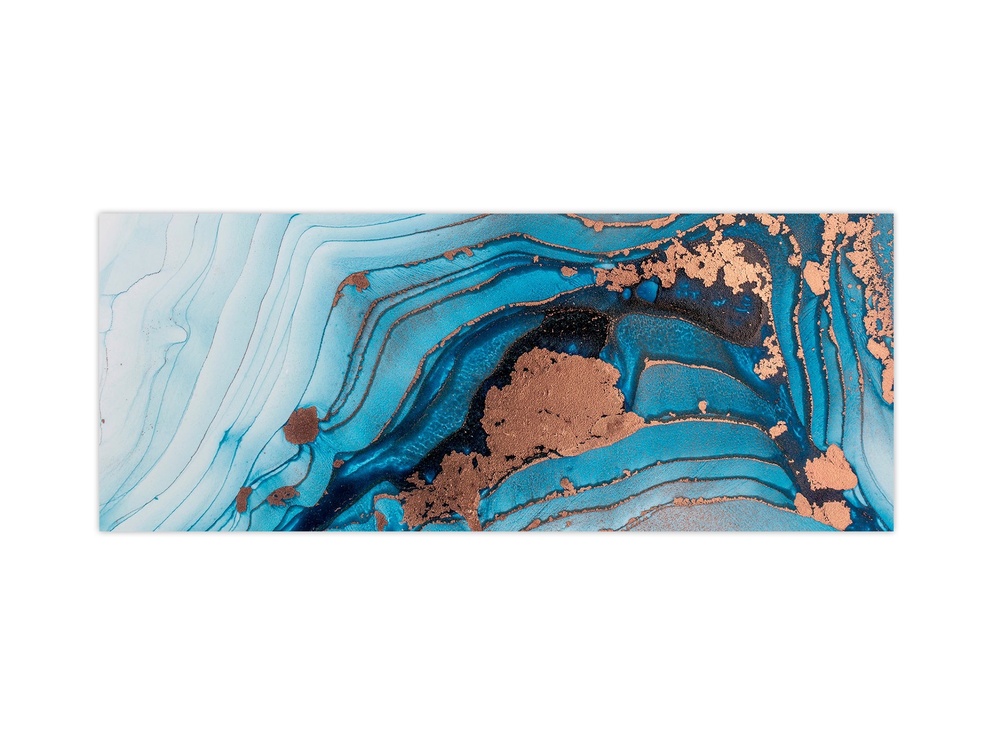 Contemporary glass kitchen panel - Wide format wall backsplash BBS30 w/wo magnetic properties : Art. Series : Liquid colours 3