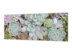 Design glass backsplash - Tempered Glass BBS29 splashback w/wo magnetic properties : Nature Series : Rock garden 2