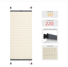 Commande pour Anne - Stores plissés - Order for Anne - pleated blinds
