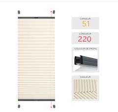 Commande pour Anne - Stores plissés - Order for Anne - pleated blinds