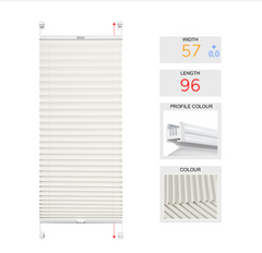 Order for Monique - 4 pleated blinds WITH DRILLING