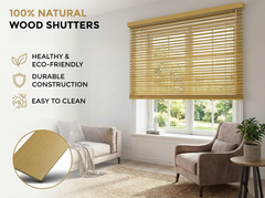 XXL 25mm Wooden Venetian Blinds – Wall Mount
