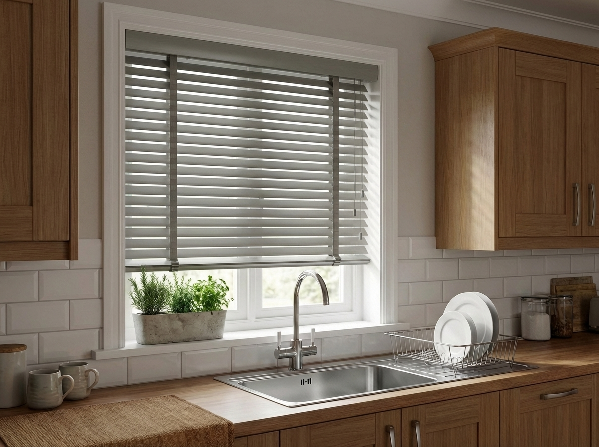 XXL 50mm Wooden Venetian Blinds – Recess Mount