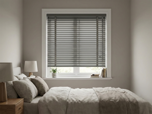 XXL 50mm Wooden Venetian Blinds – Recess Mount