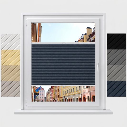 XL Honeycomb No-Drilling, Installation Within Window Frame Pleated Blinds