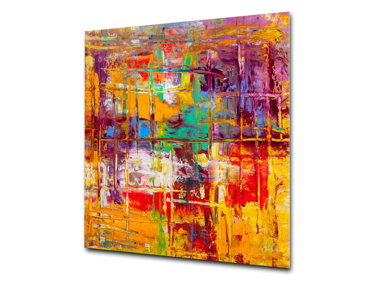 Unique Glass kitchen panel – Tempered Glass backsplash – Art design Glass Upstand NBS15: Art Series : Abstract art background 2