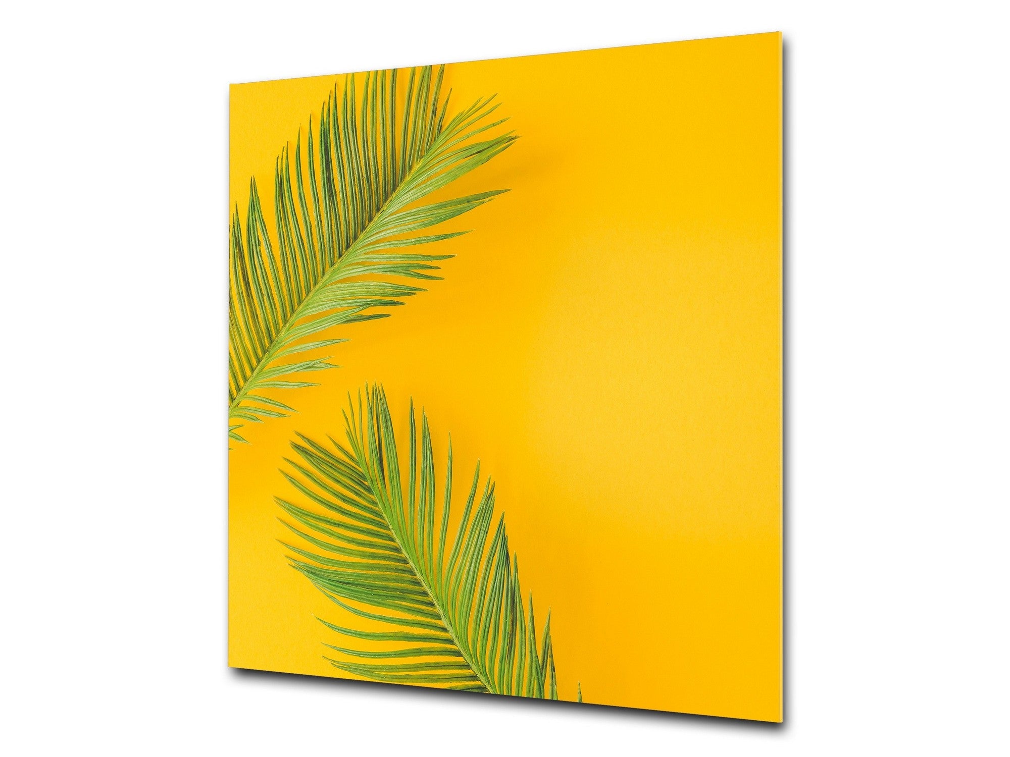 Stylish Tempered glass backsplash – Glass kitchen splashback – Glass upstand NBS14: Nature Series : Yellow leaves