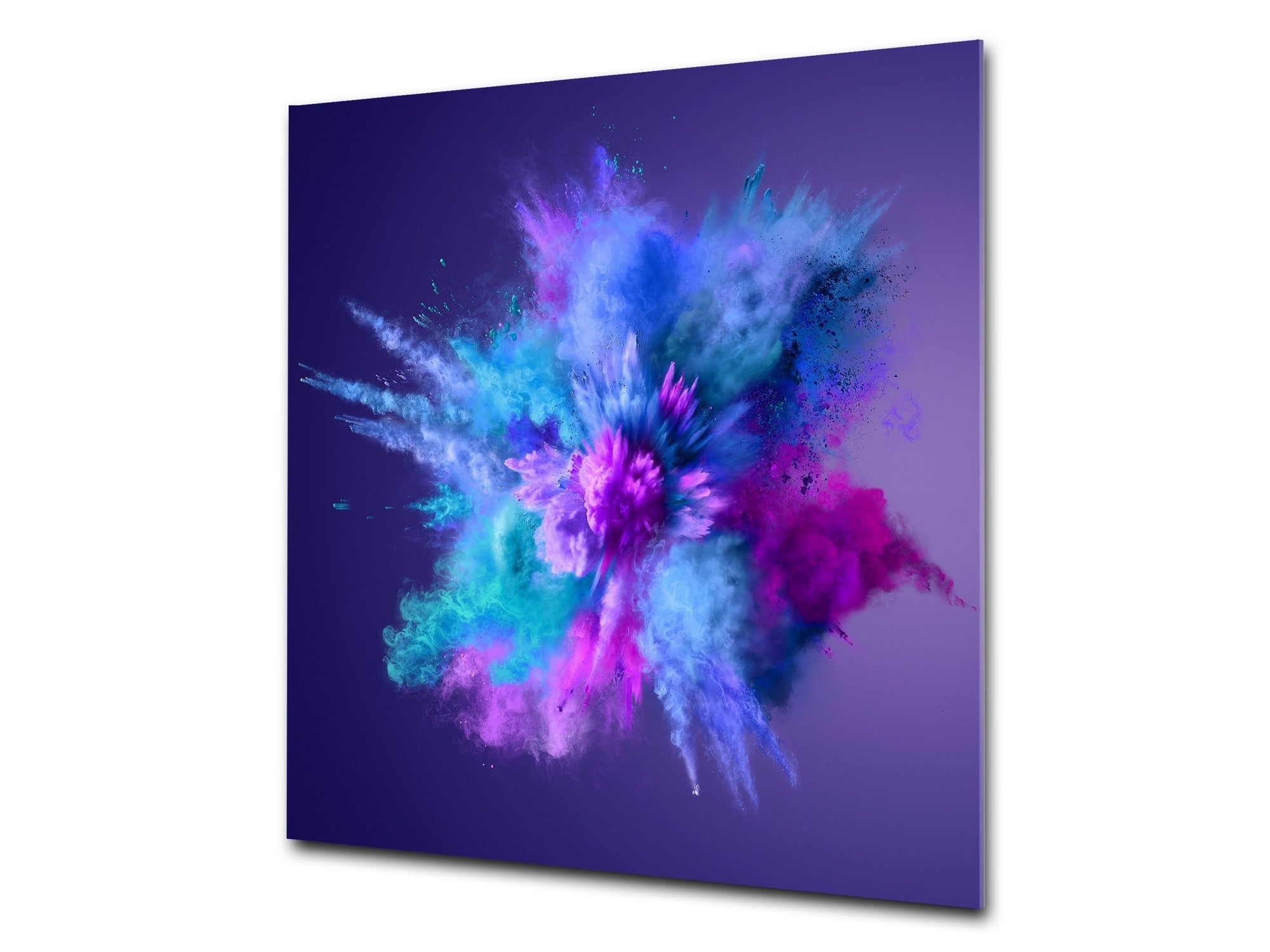 Unique Glass kitchen panel – Tempered Glass backsplash – Art design Glass Upstand NBS15: Art Series : Colour explosion 1