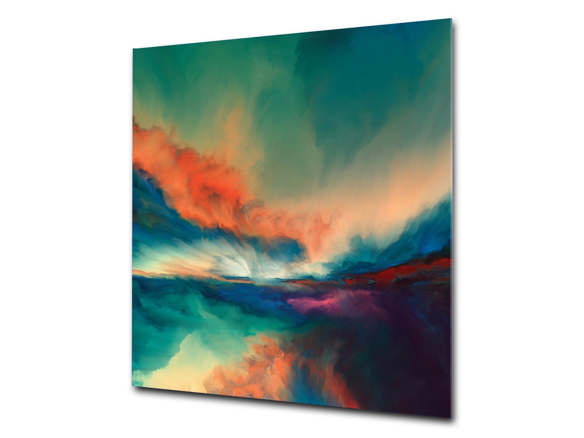 Unique Glass kitchen panel – Tempered Glass backsplash – Art design Glass Upstand NBS15: Art Series : Colourful sunset