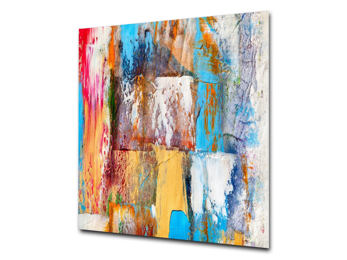 Unique Glass kitchen panel – Tempered Glass backsplash – Art design Glass Upstand NBS15: Art Series : Abstract art background 3