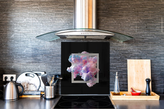 Unique Glass kitchen panel – Tempered Glass backsplash – Art design Glass Upstand NBS15: Art Series : Minimal luxury 2
