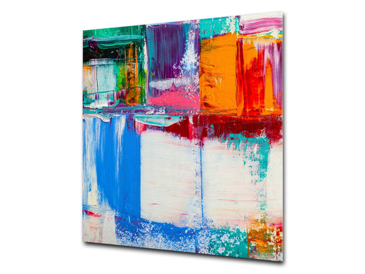 Unique Glass kitchen panel – Tempered Glass backsplash – Art design Glass Upstand NBS15: Art Series : Abstract art background 5
