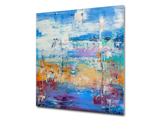 Unique Glass kitchen panel – Tempered Glass backsplash – Art design Glass Upstand NBS15: Art Series : Abstract art background 6