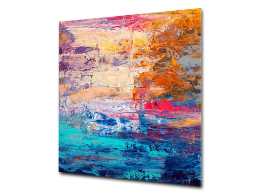 Unique Glass kitchen panel – Tempered Glass backsplash – Art design Glass Upstand NBS15: Art Series : Abstract art background 7