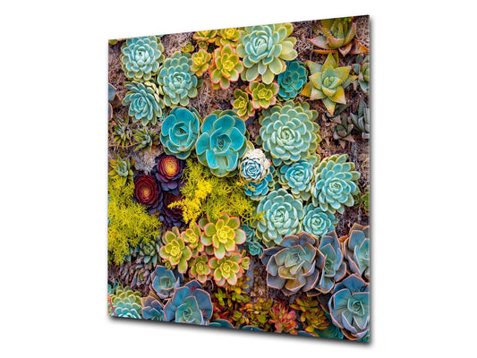 Stylish Tempered glass backsplash – Glass kitchen splashback – Glass upstand NBS14: Nature Series : Rock garden 1