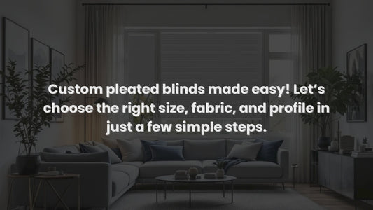 Custom Pleated Blinds – Secure Drill-Mount