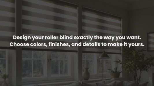 Custom No-Drill Roller Blinds – 25 Rich Colours