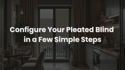 Custom No-Drill Pleated Blinds – Easy Fit