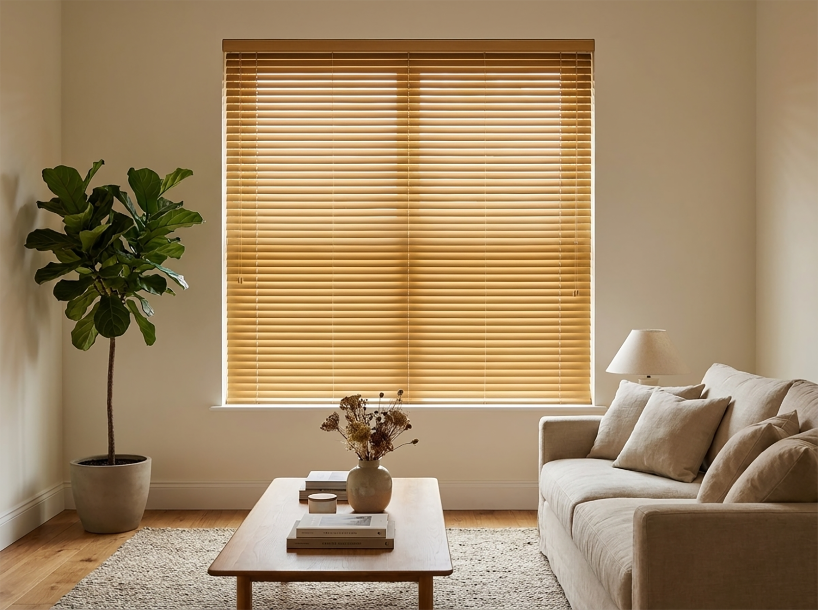 XXL 25mm Wooden Venetian Blinds – Wall Mount