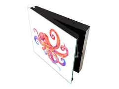 Gabinete decorativo para guardar llaves K08 Pulpo rojo del pulpo